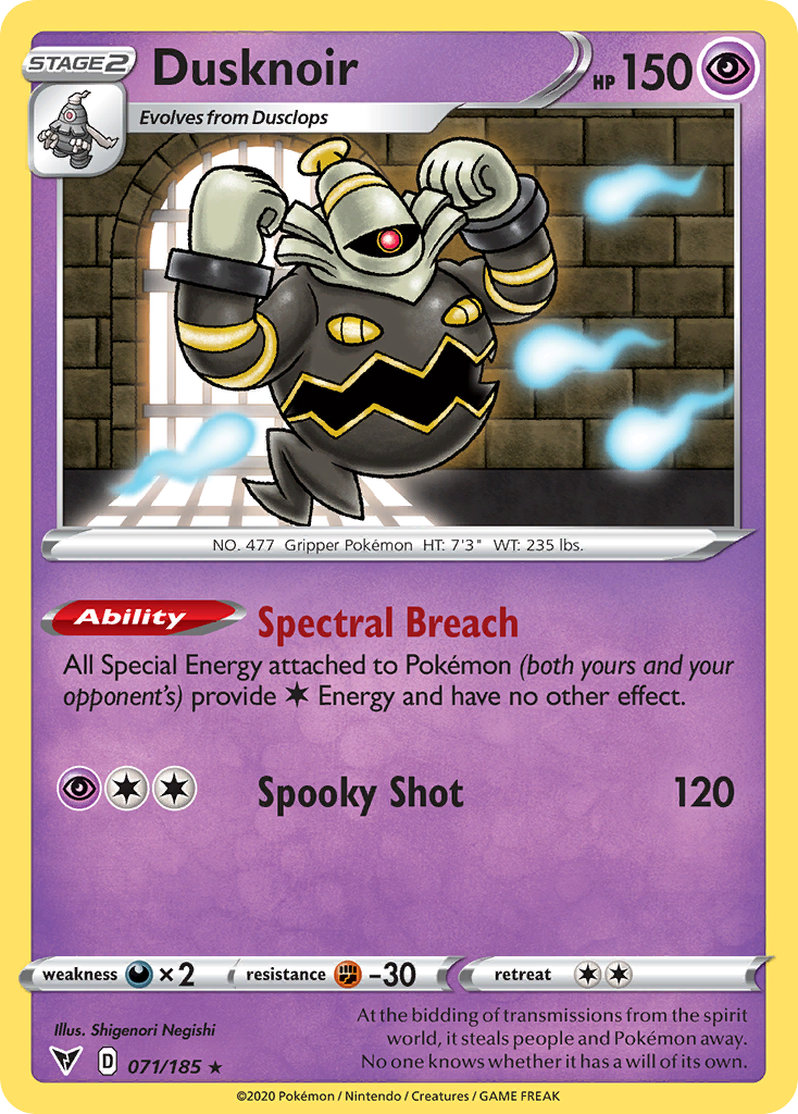 Dusknoir — Vivid Voltage #071 / 185