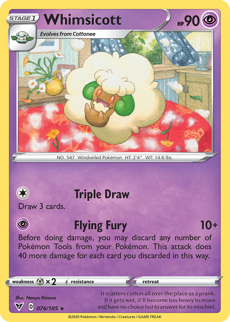 Whimsicott — Vivid Voltage #076 / 185