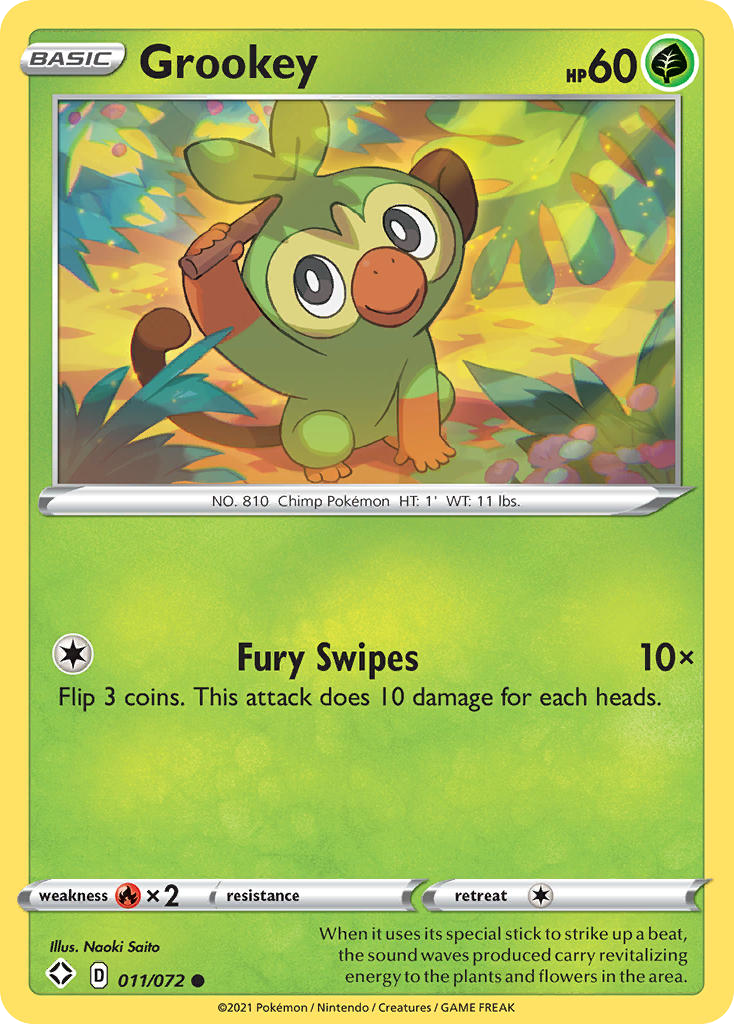 Grookey — Shining Fates #011 / 72