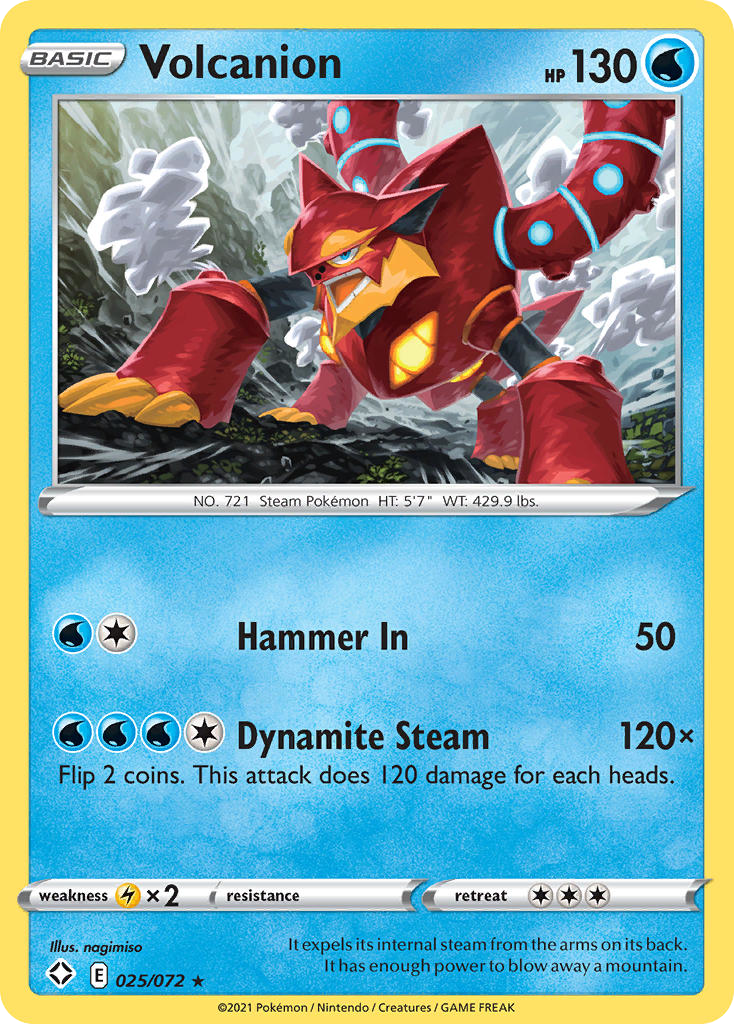 Volcanion — Shining Fates #025 / 72