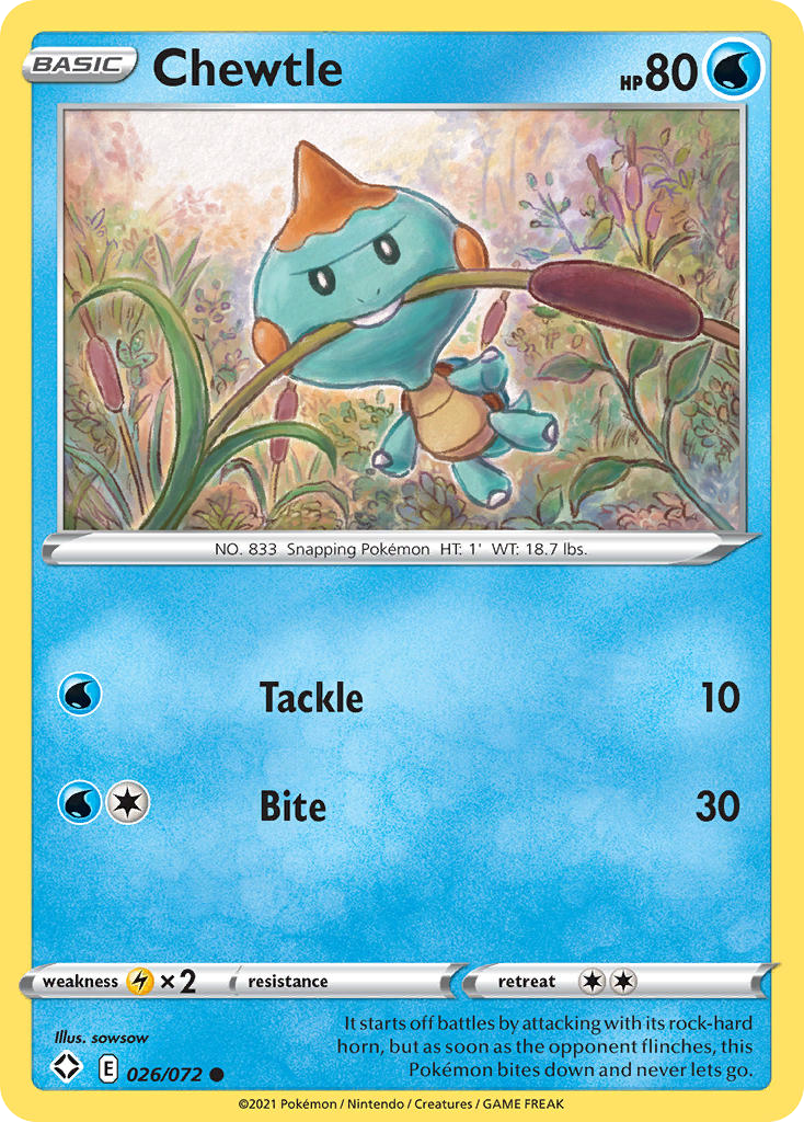 Chewtle — Shining Fates #026 / 72