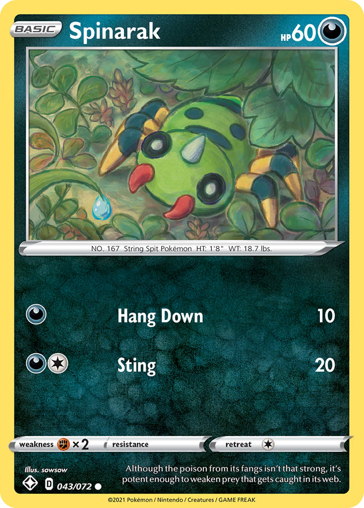 Spinarak — Shining Fates #043 / 72
