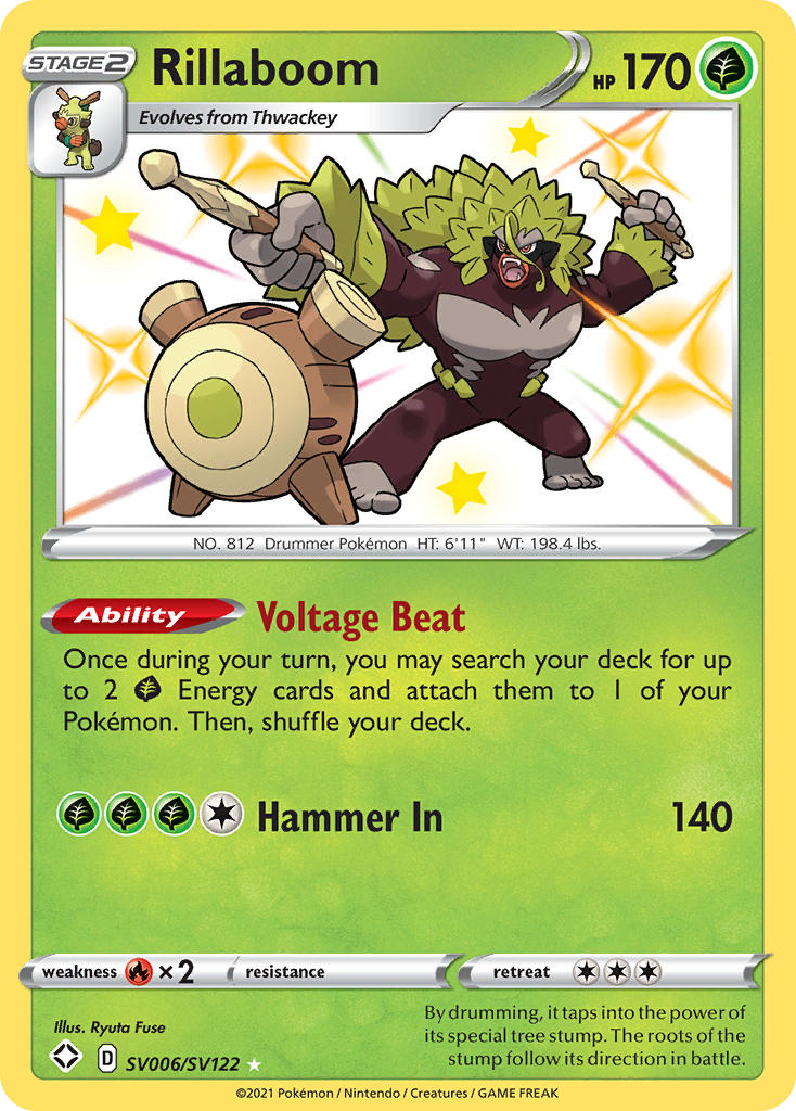 Rillaboom — Shining Fates Shiny Vault #006 / 122