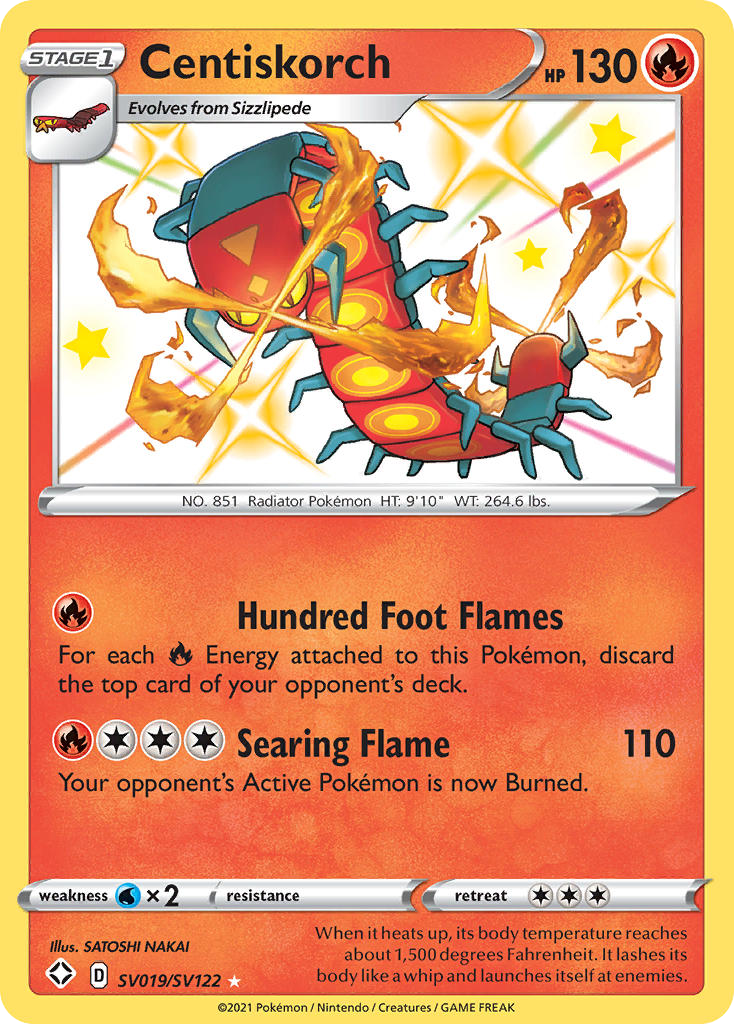 Centiskorch — Shining Fates Shiny Vault #019 / 122