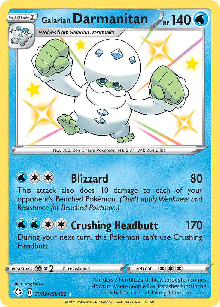 Galarian Darmanitan — Shining Fates Shiny Vault #024 / 122