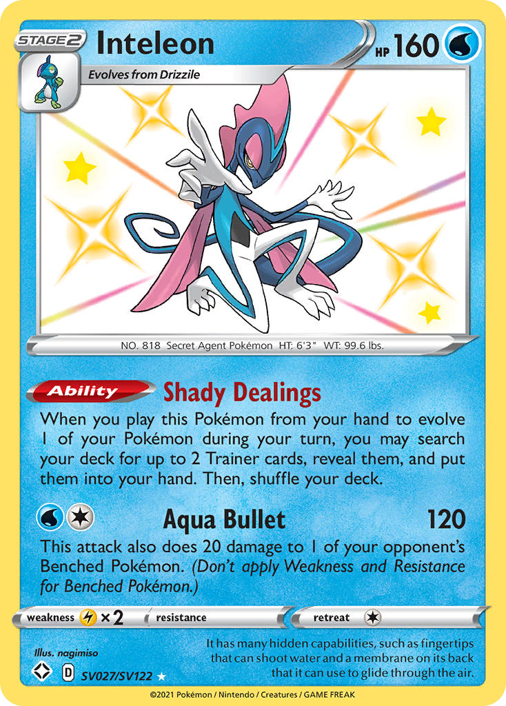 Inteleon — Shining Fates Shiny Vault #027 / 122