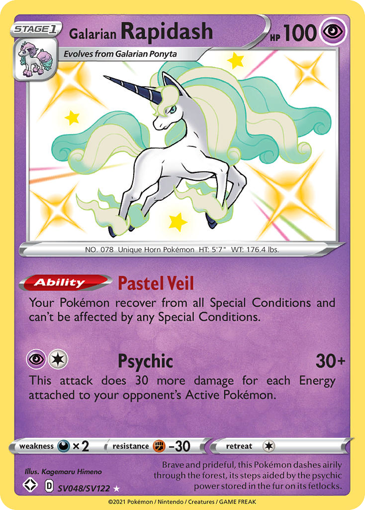Galarian Rapidash — Shining Fates Shiny Vault #048 / 122