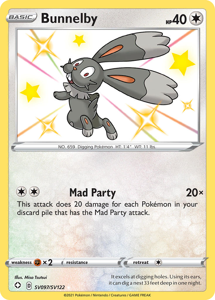 Bunnelby — Shining Fates Shiny Vault #097 / 122