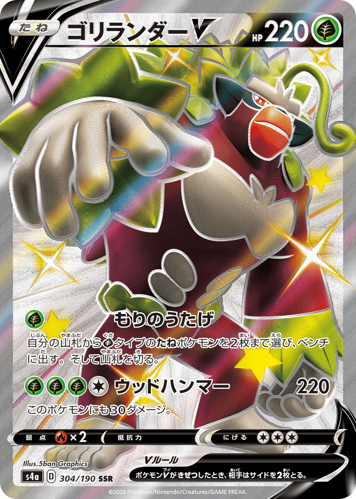 Rillaboom V — Shiny Star V #304 / 190