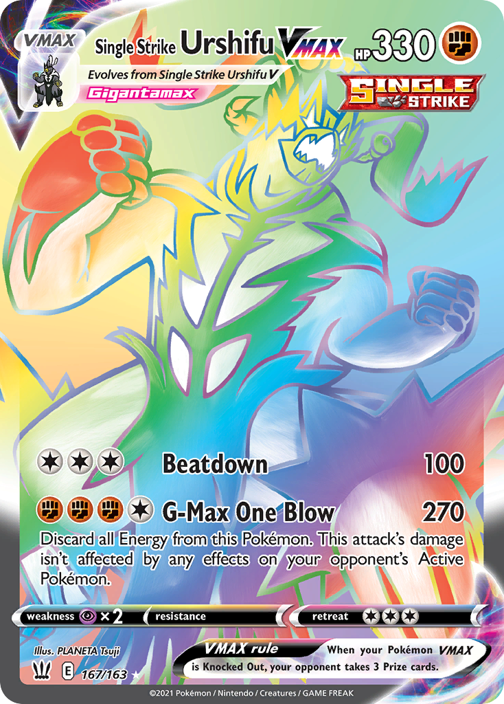 Single Strike Urshifu VMAX — Battle Styles #167 / 163