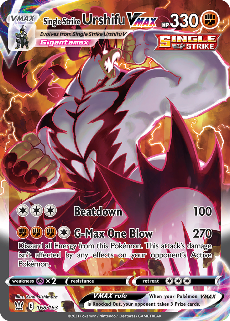Single Strike Urshifu VMAX — Battle Styles #168 / 163