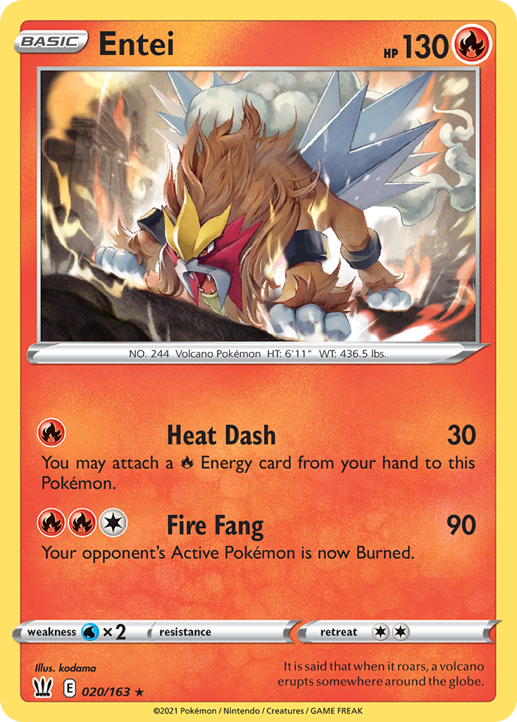 Entei — Battle Styles #020 / 163