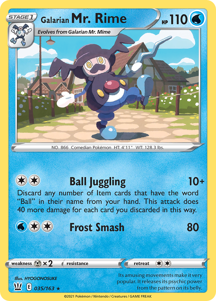 Galarian Mr. Rime — Battle Styles #035 / 163