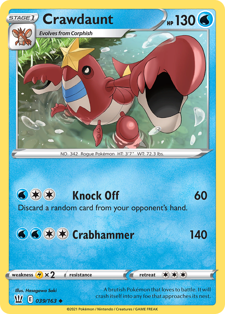 Crawdaunt — Battle Styles #039 / 163
