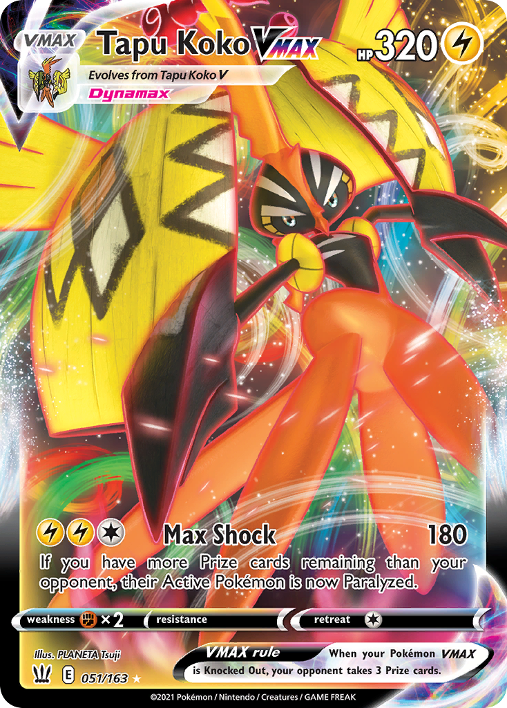 Tapu Koko VMAX — Battle Styles #051 / 163
