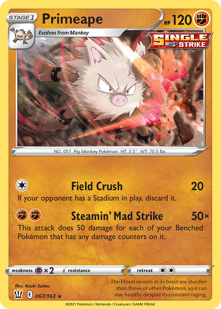 Primeape — Battle Styles #067 / 163