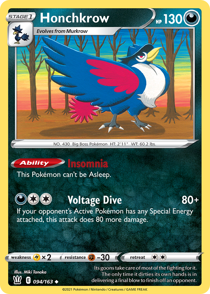 Honchkrow — Battle Styles #094 / 163