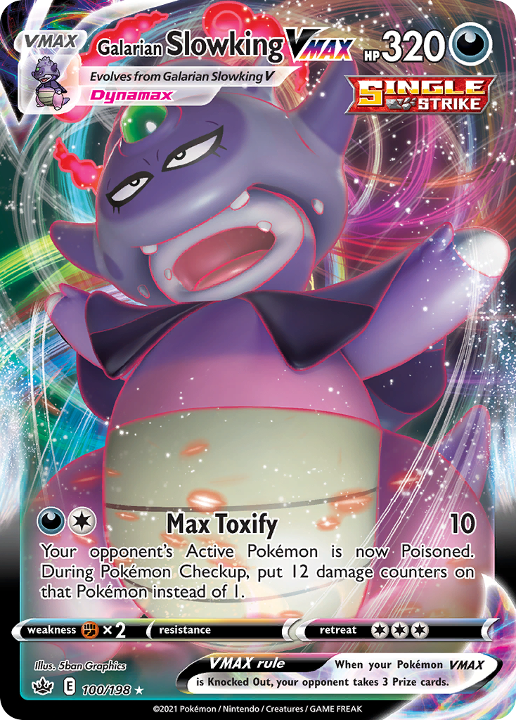 Galarian Slowking VMAX — Chilling Reign #100 / 198