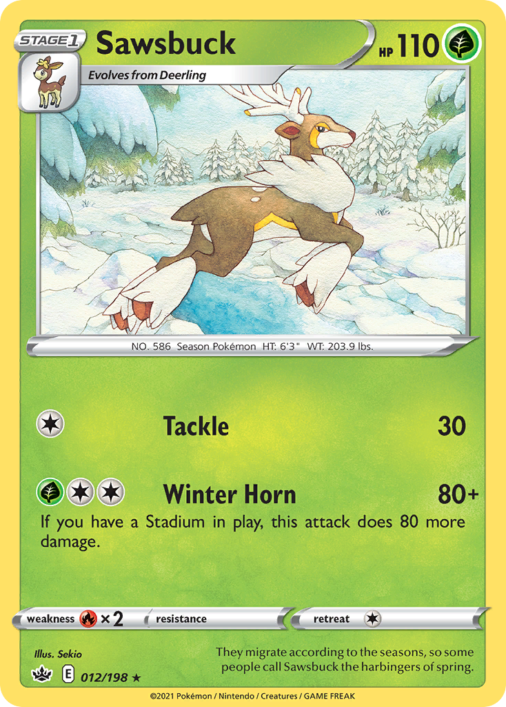 Sawsbuck — Chilling Reign #012 / 198