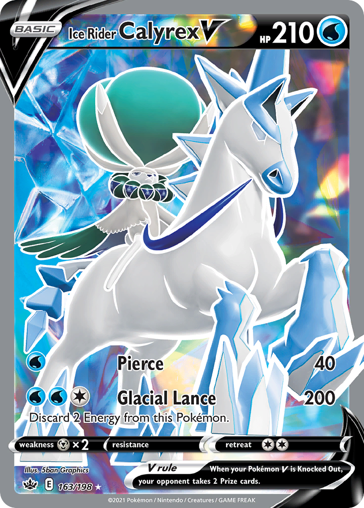 Ice Rider Calyrex V — Chilling Reign #163 / 198