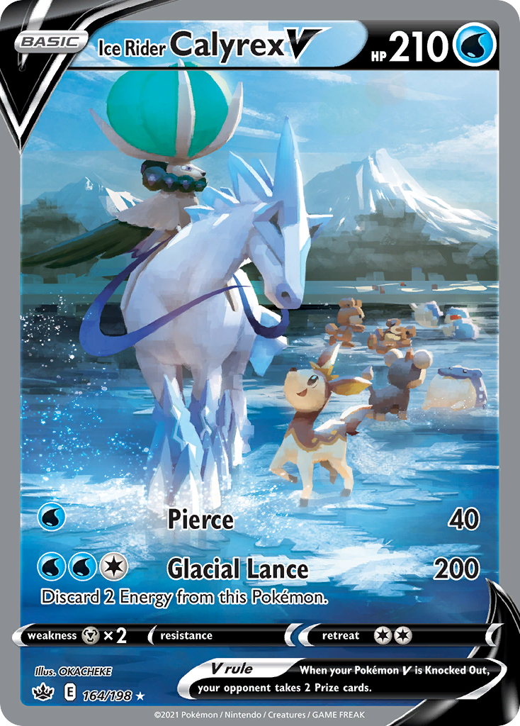 Ice Rider Calyrex V — Chilling Reign #164 / 198