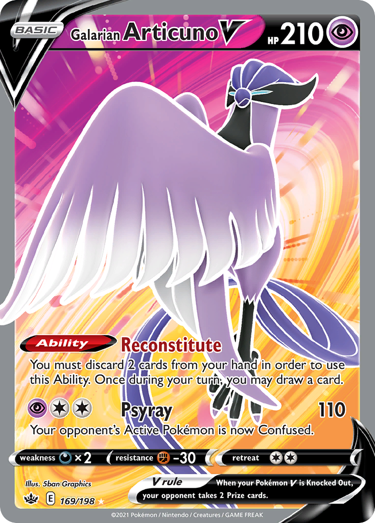 Galarian Articuno V — Chilling Reign #169 / 198