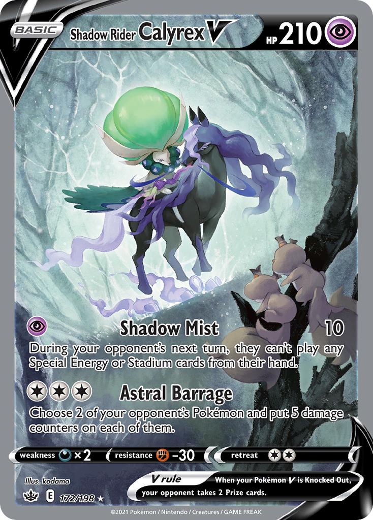 Shadow Rider Calyrex V — Chilling Reign #172 / 198