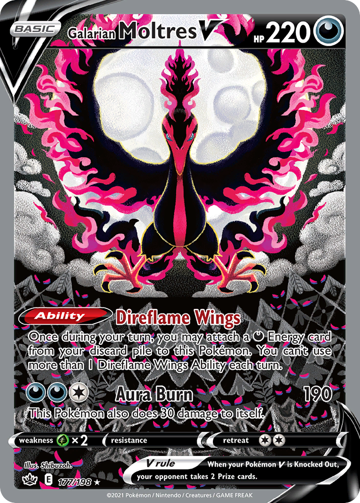 Galarian Moltres V — Chilling Reign #177 / 198