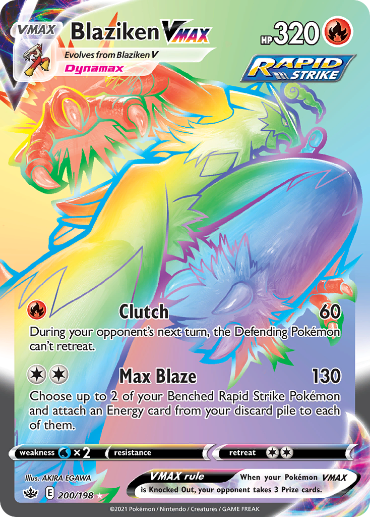 Blaziken VMAX — Chilling Reign #200 / 198