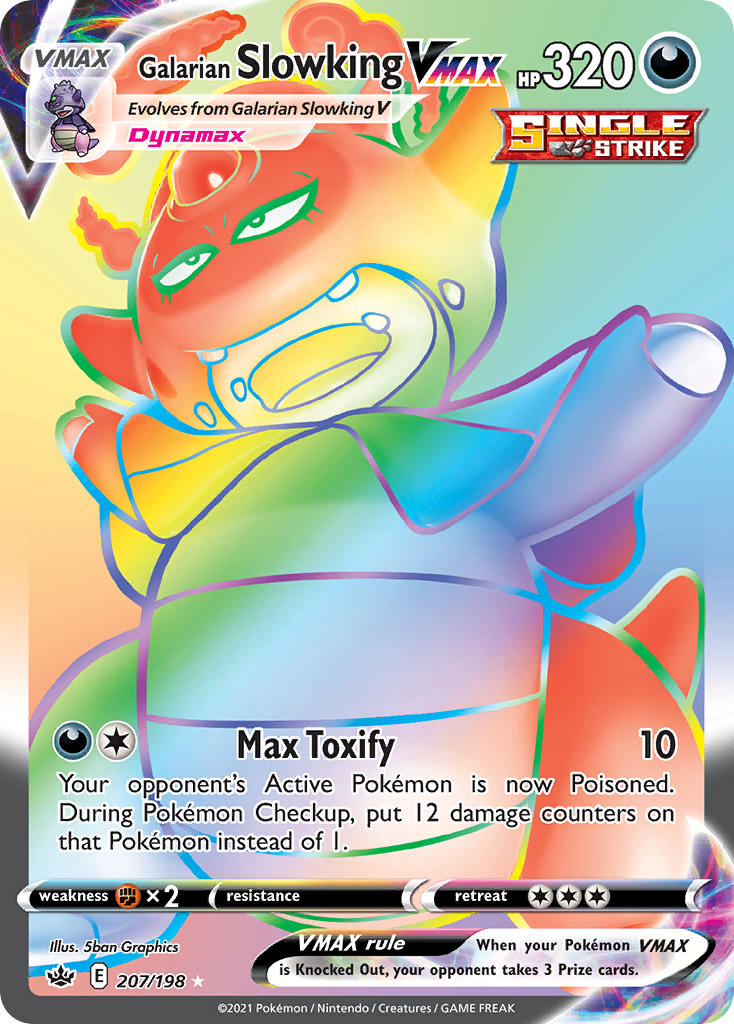 Galarian Slowking VMAX — Chilling Reign #207 / 198