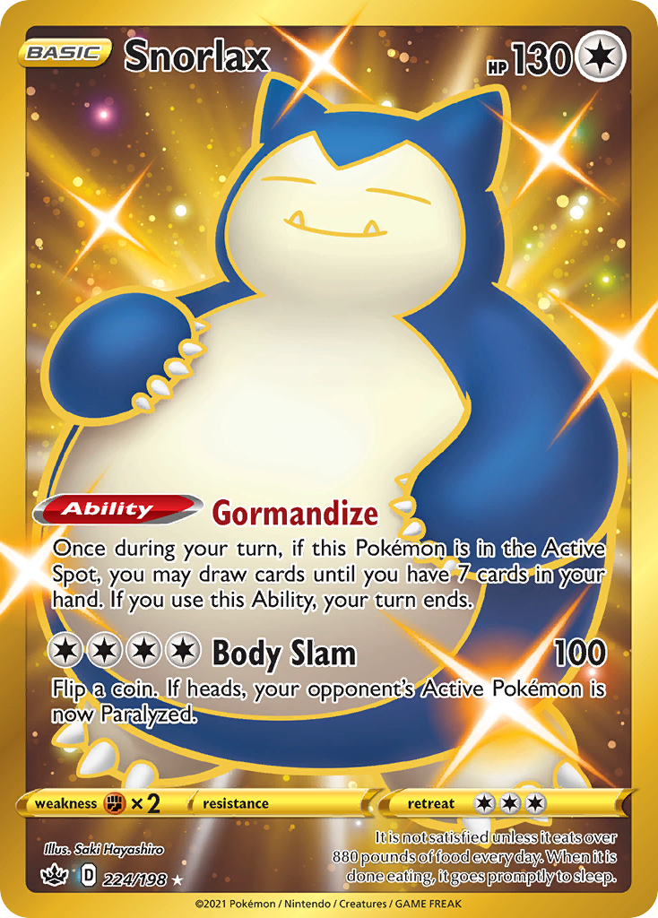 Snorlax — Chilling Reign #224 / 198