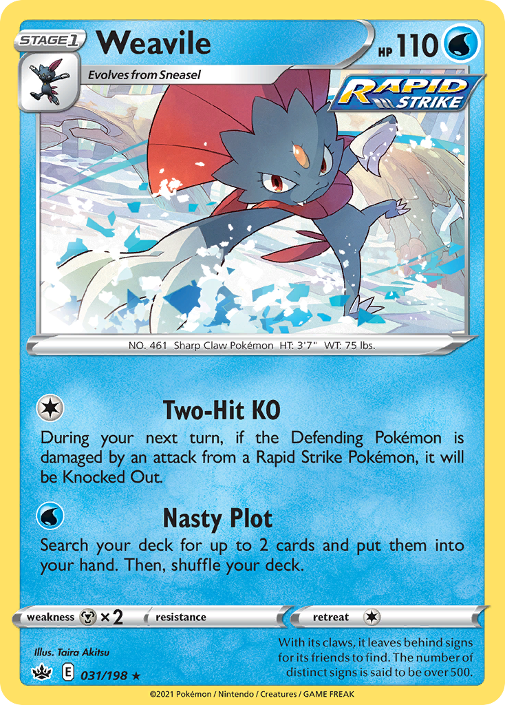 Weavile — Chilling Reign #031 / 198