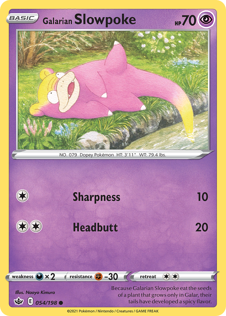 Galarian Slowpoke — Chilling Reign #054 / 198