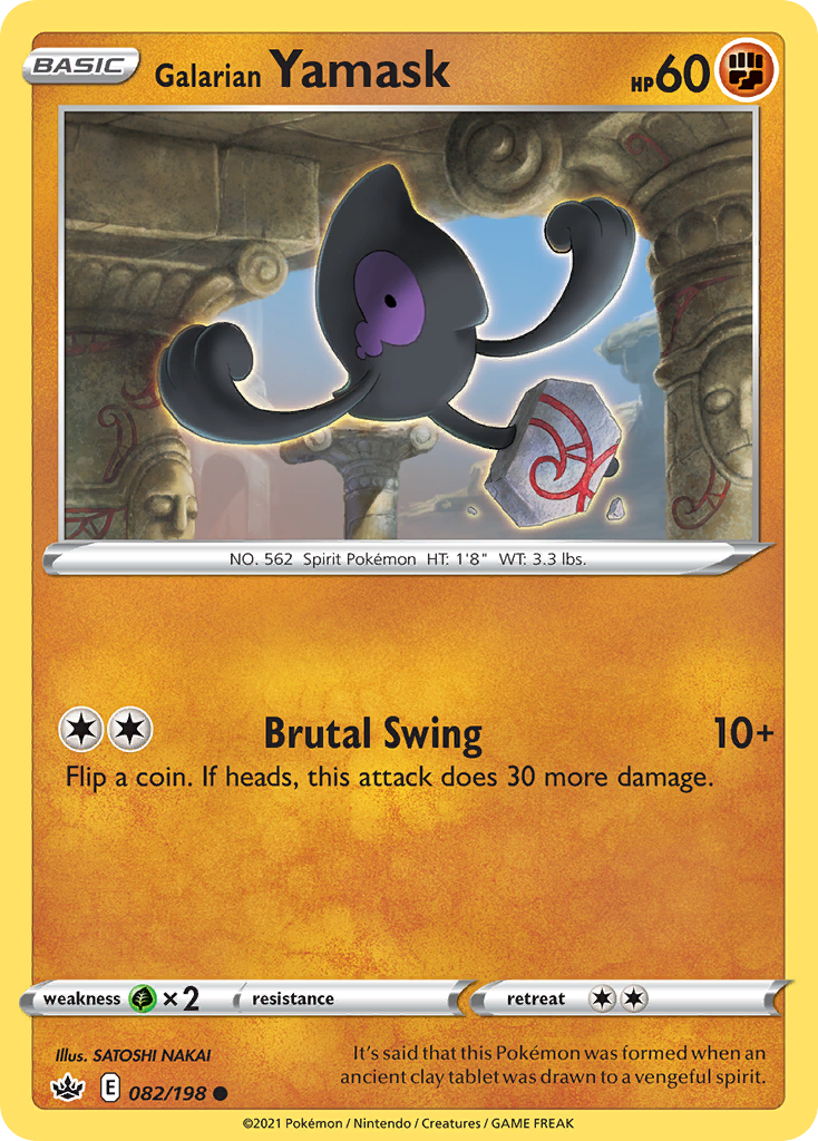 Galarian Yamask — Chilling Reign #082 / 198