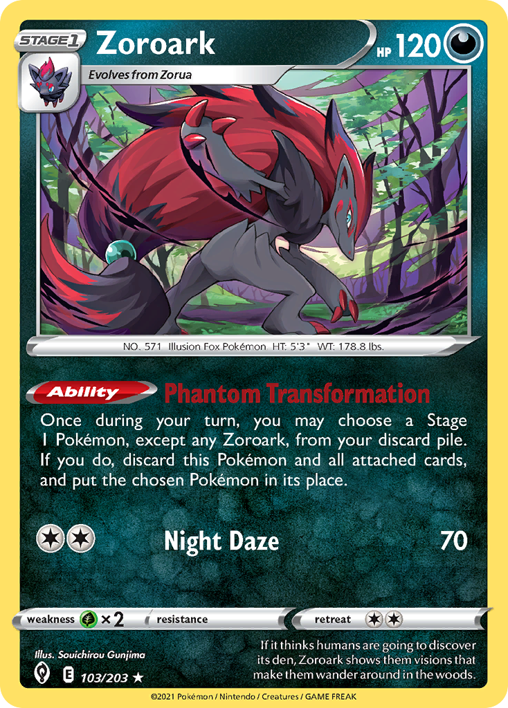 Zoroark — Evolving Skies #103 / 203