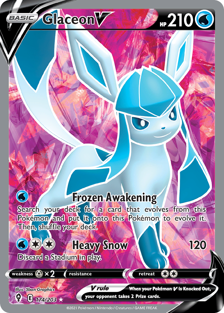 Glaceon V — Evolving Skies #174 / 203