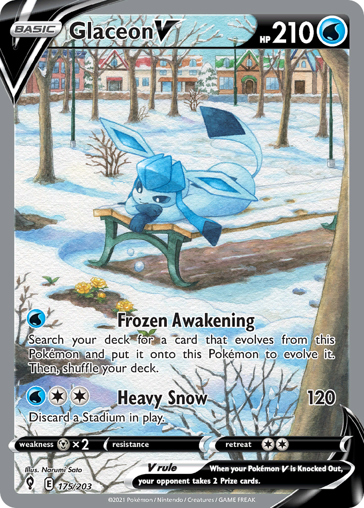 Glaceon V — Evolving Skies #175 / 203