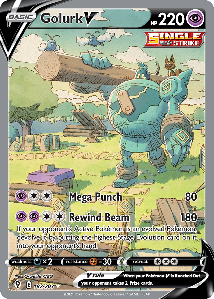 Golurk V — Evolving Skies #182 / 203