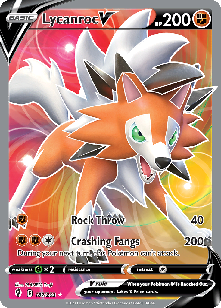 Lycanroc V — Evolving Skies #187 / 203