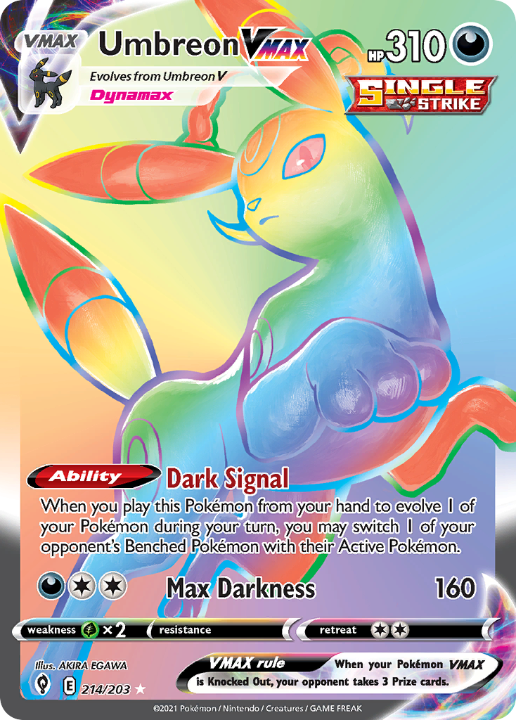 Umbreon VMAX — Evolving Skies #214 / 203