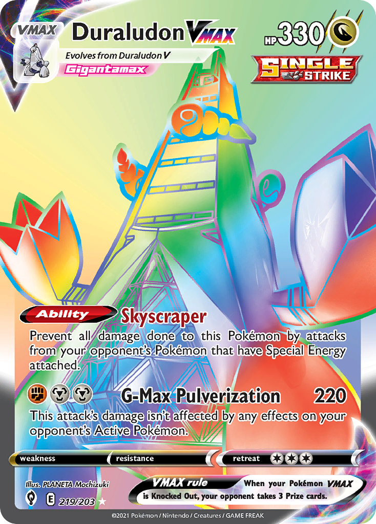 Duraludon VMAX — Evolving Skies #219 / 203