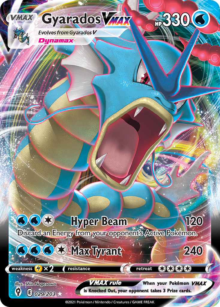 Gyarados VMAX — Evolving Skies #029 / 203