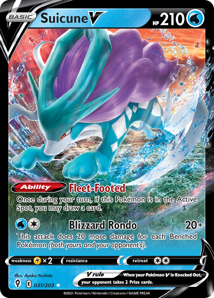 Suicune V — Evolving Skies #031 / 203