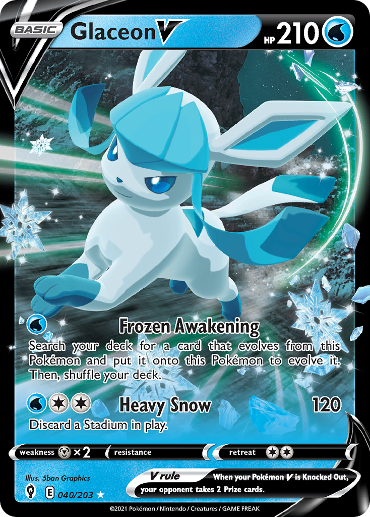 Glaceon V — Evolving Skies #040 / 203
