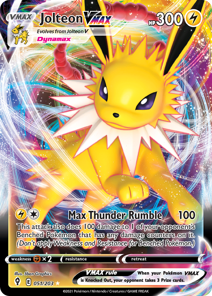 Jolteon VMAX — Evolving Skies #051 / 203
