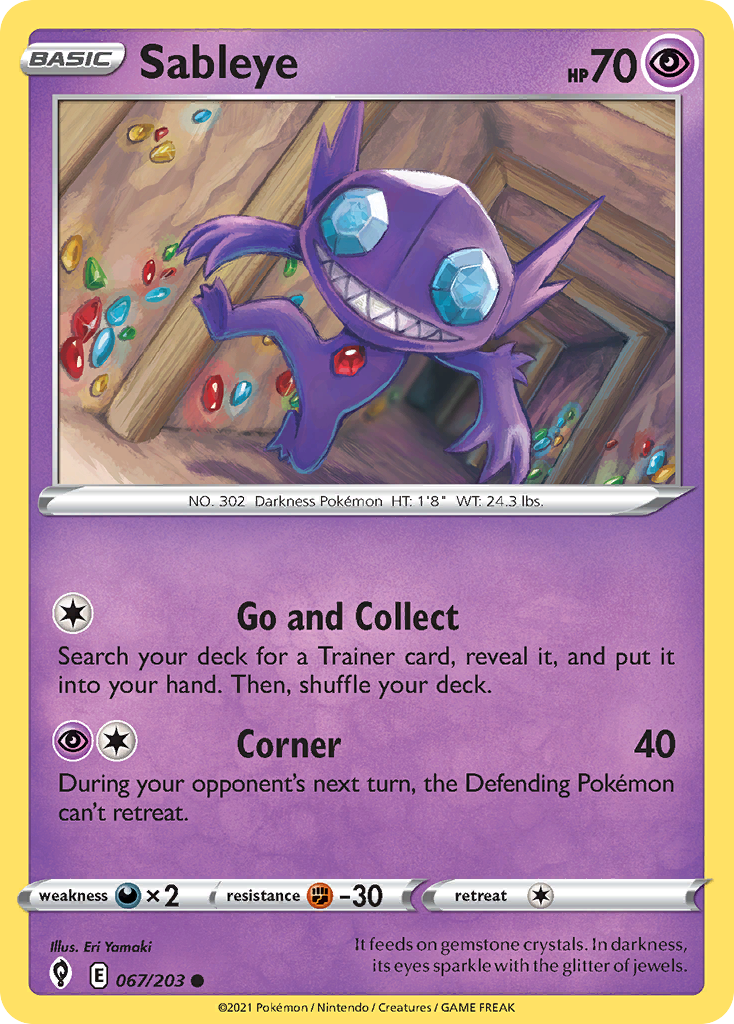Sableye — Evolving Skies #067 / 203