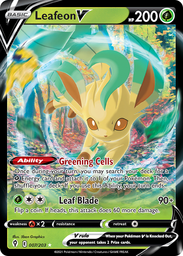 Leafeon V — Evolving Skies #007 / 203