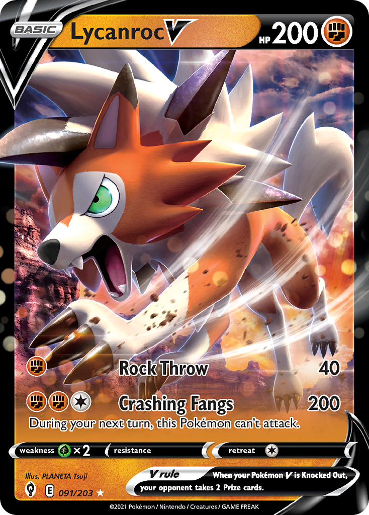 Lycanroc V — Evolving Skies #091 / 203