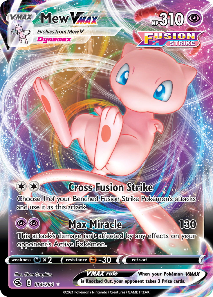 Mew VMAX — Fusion Strike #114 / 264