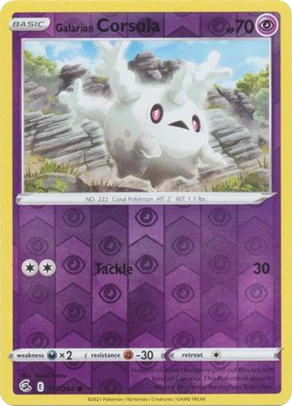 Galarian Corsola — Fusion Strike #117 / 264